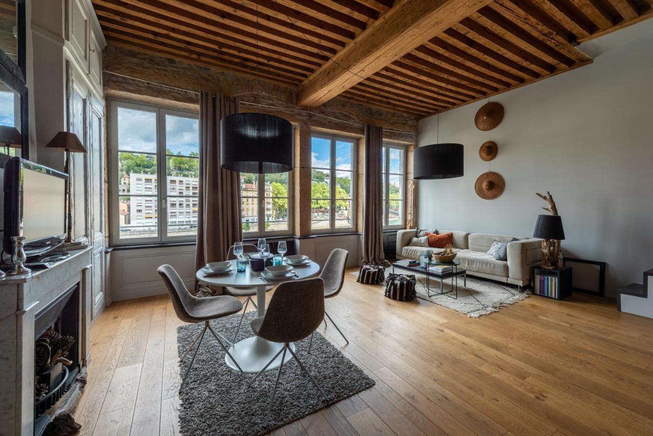 里昂Le Loft Ethnic - Avec Jolie Vue Sur La Saone公寓 外观 照片
